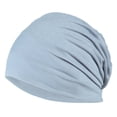 thumbnail image 2 of CSChome Spring Fall Skull Beanie Spring Fall Skull Beanie Baggy Unisex Solid Color Elastic Thin Protective Street Dance Brimless Running Hat Headwear, 2 of 7