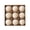 A002- Style B, variant on Christmas Ball Ornaments, 9 Pieces Creamy White with Gold Swirl Patterns, Kraft Paper Gift Box Set, Hanging Decorations for Christmas Tree Home Holiday Party Indoor Outdoor Xmas Decor