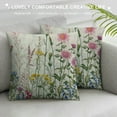 thumbnail image 3 of PHYHOO Spring Pillow Covers , Farmhouse Wildflower Green Throw Pillow Covers Floral Plant Outdoor Decorative Pillows for Couch Home Sofa Living Room, 3 of 5