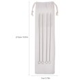 thumbnail image 3 of 16-Piece Stainless Steel Reusable Drinking Straws Set with Silicone Tips, Includes 4 Cleaning Brushes & Portable Carrying Case, 3 of 6