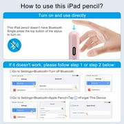 Antier Stylus Pen for iPad 2018 or Later, 13 mins Fast Charging Apple Pencil with Palm Rejection, Tilt Sensitivity, for iPad Air 3/4/5, iPad Mini 5/6, iPad 6/7/8/9/10, iPad Pro 11, iPad Pro 12.9
