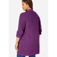 thumbnail image 2 of Woman Within Plus Size Button-Front Shaker Cardigan Sweater, 2 of 6