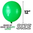 thumbnail image 2 of 100 Pcs Dark Green Balloons Latex Party Balloons 12 inch Round Helium Balloons for Dark Green Themed Christmas Green Balloon ,with 2 Ribbons, 2 of 7
