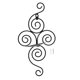thumbnail image 2 of Candelabro De Pared, Candelabro De Acero Plegable En Espiral Doble Con Bandeja Segura Para Sala De Estar, Dormitorio, Meditación De Boda, 37,5 Cm De Alto Y 19 Cm De Ancho, 2 of 7