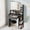 Black, variant on NEORIVER Small Vanity Desk with Mirror and Lights, 26.4" Makeup Vanity Set for Girls with Adapter, 3 Color Adjustable Lighting, Compact Beauty Table for Bedroom