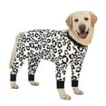 thumbnail image 5 of Cotton Dog Jump Suit Leopard Sleepwear Big Breed Dog Clothes Male Female Dog Jersey Autumn Dog Jumpsuits And Rompers Camouflage (Grey Leopard,30), 5 of 6