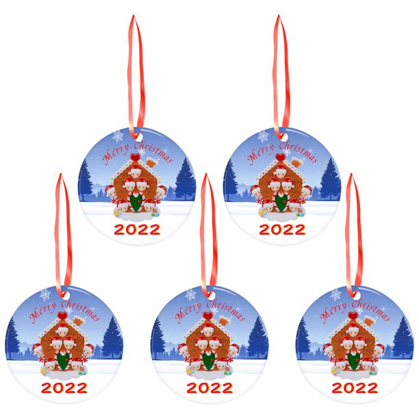 Regalo de Navidad para ella Regalo para Navidad Colgante Árbol de Navidad Decoración 5PCS Wmkox8yii fhajkh4741
