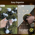 thumbnail image 3 of Guirlandes Lumineuses Solaires de Camping en Guirlande Lumineuse de Camping.ft Guirlandes Lumineuses de Camping avec Modes USB Guirlandes Lumineuses Extérieures Rechargeables Guirlandes Lumineuses Rétractables pour Randonnée Tente VR, 3 of 8