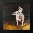 thumbnail image 2 of Atelier B Art Studio 12x12 Black Modern Framed Museum Art Print Titled - Happy Pig, 2 of 5