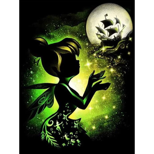 Disney Diamond Painting 5d Mickey Mouse Princesa Personajes de dibujos animados Diy Diamond Anime Diamond Mosaico para niños Año Nuevo GiftRound 30x40cm Gao Jinjia LED