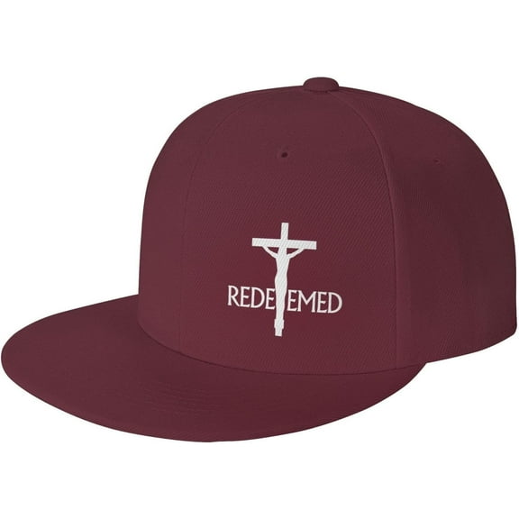 Christian Redeemed Cross Nails Hat Jesus Revolution Snapback Hat Flat Bill Baseball Cap for Men Women