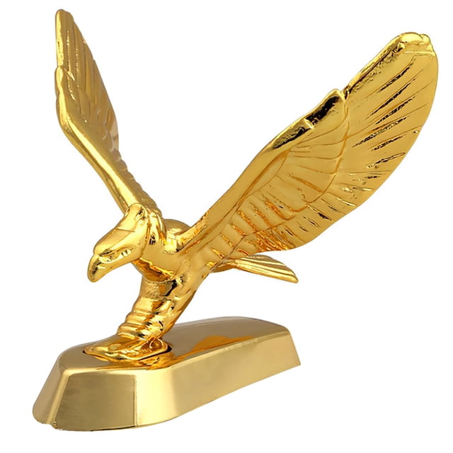 Calcomanías De Coche De Acero Inoxidable Con Emblema De Águila 3D, Impermeable, Autoadhesivo, No Oxidante, Capó Delicado, Soporte De Águila, Pegatina Para Capó De Coche Cateissary VI009250-02