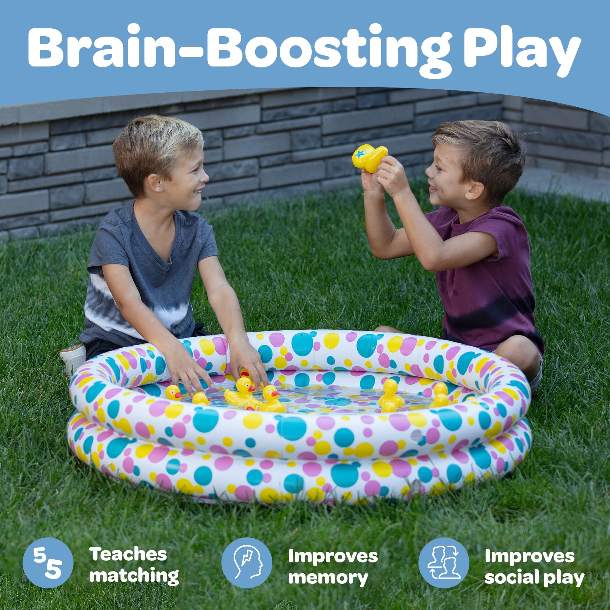 Duck Pond Matching Carnival Game, Outdoor Games for Birthday Party's, Easter Gift Summer Toy, for Kids Ages 4-8