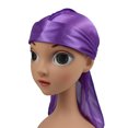 thumbnail image 5 of Gorro de seda sintética para niños con cola larga, gorro pirata, puntera elástica, 5 of 5