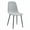 Light Gray*6, variant on LUFTUT Dining Chairs Set of 6, Modern Mid-Century Style Side Chairs with Fabric Upholstered Seats and Black Metal Legs for Dining Room, Kitchen, Lounge, Rustic Brown