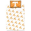 Tennessee OFFICIAL Collegiate, Bedding Twin Sheet Set (1 Flat 66"x 96", 1 Fitted 39"x 75" + 12" pocket, and 1 Pillowca