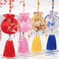 thumbnail image 6 of Solid Color Fashion Brocade Jewelry Packaging Small Pouch Graduation Gift Bedroom Decoration Chinese Style Sachet Dragon Boat Festival Bag Jewelry Storage Bag Women Sachet PINK, 6 of 8