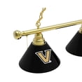 thumbnail image 2 of Vanderbilt University 3 Shade Billiard Light with Brass Fixture, 2 of 5