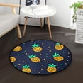 thumbnail image 5 of Pineapple Pattern Memory Foam Bath Mat 36" Absorbent Rug with Non Slip Base and 4 Bonus Pads, 5 of 6