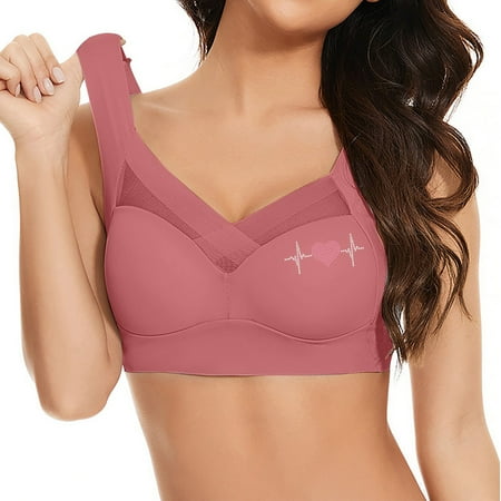 Lisbinx Comfortable Bras for Women Strapless Lace Underwear With Thin Side Collection And Daily Bra Deals of the Day