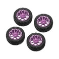 thumbnail image 1 of 1:10 RC Car Wheels And Tires Set,Aluminum Alloy RC Wheel Rim And Rubber Tires Set For 1:10 Remote Control Car, 1 of 8