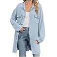 thumbnail image 2 of Cardigan Sweaters for Women 2025 Long Sleeve Lapel Button Loose Knitted Sweater Coat Jacket Womens Cardigan Sweaters, 2 of 8