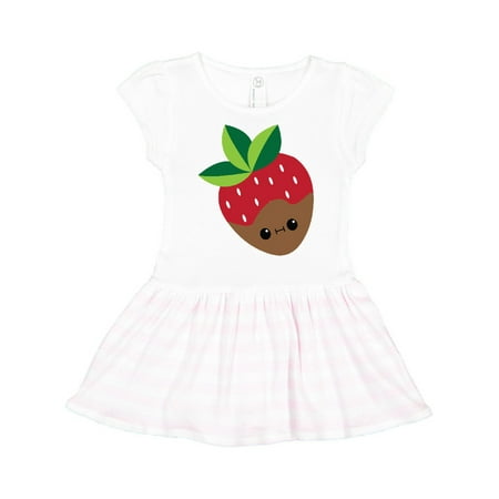 

Inktastic Kawaii Chocolate Strawberry Gift Toddler Girl Dress
