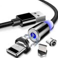 thumbnail image 4 of Paquete de 2 cables de carga magnéticos YONGSHENG 360 y cargador de teléfono giratorio 180 negro, 4 of 5