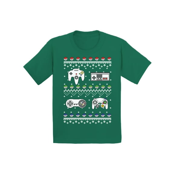 Awkward Styles Ugly Christmas T-Shirt for Baby Boys Girls Gamer Xmas Baby Shirt