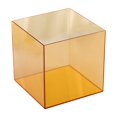thumbnail image 3 of Kokiya Display Case Clear Storage Cube Organizer Storage Bin Display Stand for Doll Orange, 3 of 9