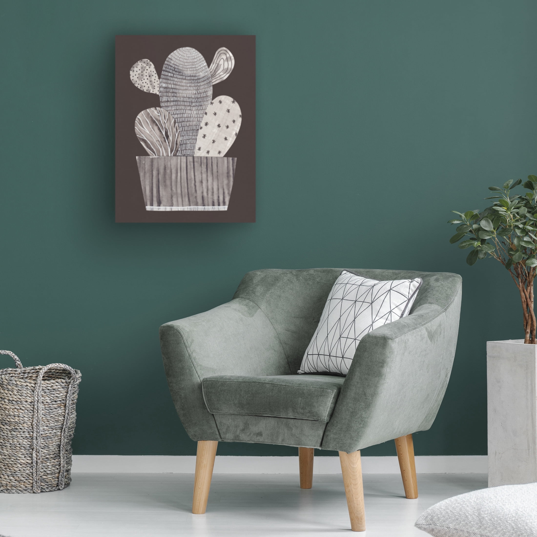Trademark Fine Art Alisa Galitsyna Little cactus Canvas Wall Art
