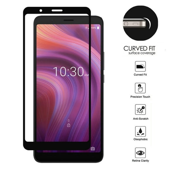 GSA Black Edge Tempered Glass For Alcatel 3V (2019) - Clear/Black