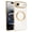 White, variant on Dteck Magnetic Plating Phone Case for iPhone Air, Shockproof Slim Soft TPU Rubber Cover with Lens Protection, White
