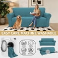 thumbnail image 6 of JIATER 1-Piece Sofa Cover Stretch Couch Cover Washable Sofa Slipcover Furniture Protector for Loveseat Sofa,Peacock Blue, 6 of 8