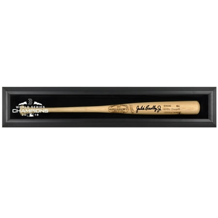 Jackie Bradley Jr. Boston Red Sox 2018 MLB World Series Champions Autographed Louisville Slugger Blonde Logo Bat and Black Framed Logo Display Case - Fanatics Authentic