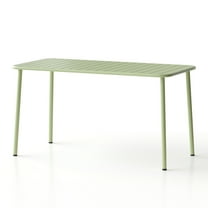 Villa Outdoor Dining Table - Simple Waterproof Green Table for Gardens & Courtyards