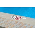 thumbnail image 2 of Ceramic Swimming Pool Deck Depth Marker " FT" Abrasive Non-Slip Finish, 5 inch Font, 2 of 3