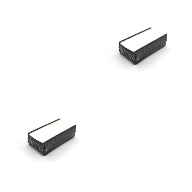 Seitruly Estante conveniente con cartón blanco reutilizable autoadhesivo ligero 76x25mm 30 piezas/juego Tipo 3 2piezas