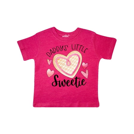 

Inktastic Daddy s Little Sweetie with Pink Heart Cookie Gift Toddler Boy or Toddler Girl T-Shirt