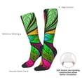 thumbnail image 4 of Fotbe Multicolored Beautiful Flower Calcetas Divertidas Estampadas para Hombre y Mujer, Calcetas de Algodón hasta la Rodilla para Caminar, Correr, Enfermería y Embarazo, 4 of 6