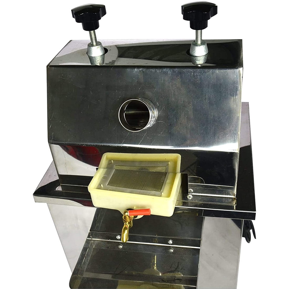 PreAsion Vertical Electric Sugar Cane Juicer Juice Press Extractor Silver 3 Roller