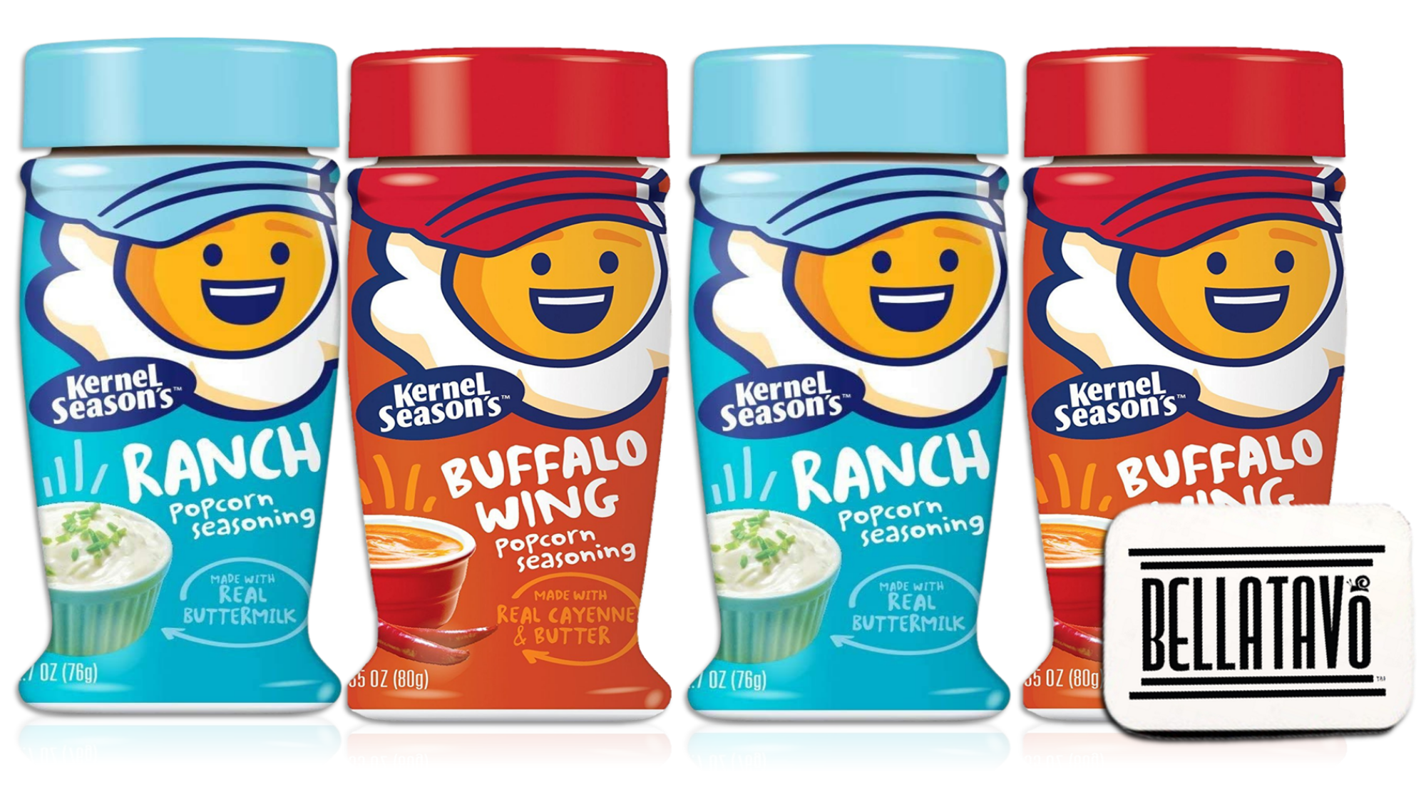 Popcorn Seasoning Kit Bundle. Includes Four Bottles of Kernel Season's