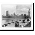 thumbnail image 2 of Historic Framed Print, [England - London - Parliament looking across bridge], 17-7/8" x 21-7/8", 2 of 9