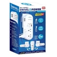 thumbnail image 1 of Bell + Howell Swivel Power with Surge Protection, 6 Power Outlets, 3 USB Ports, and Swivel Rotation, 1 of 8