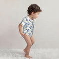 thumbnail image 4 of Balery Daisies Flowers Pattern Baby Climbing Clothes Infant Bodysuit Cute Infant Bodysuit Baby Romper-12 Months, 4 of 7