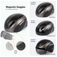 thumbnail image 2 of Casco de bicicleta Shinmax BC-001 para hombre y mujer con gafas, 2 of 9
