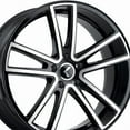 thumbnail image 2 of Kraze Lusso-Kr190 17X8 5X108 38Et 63.5Cb Black/Machined, 2 of 3