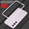 thumbnail image 2 of SaniMore for Samsung Galaxy S23FE 6.4" 2023 Metal Bumper Frame + Lens Protector Heavy Duty Protectiive Anti-shock Drop Resistant Ultra-thin Design for Women Men, Black, 2 of 8