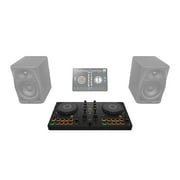 AlphaTheta DDJ-FLX2 Compact 2-Channel DJ Controller with Studio Monitors Package