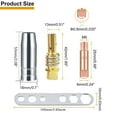 thumbnail image 3 of Pour Embout de Contact 15Ak, Kit de 19 Pcs Buses de Torche à Soudure Insérables, 3 of 9